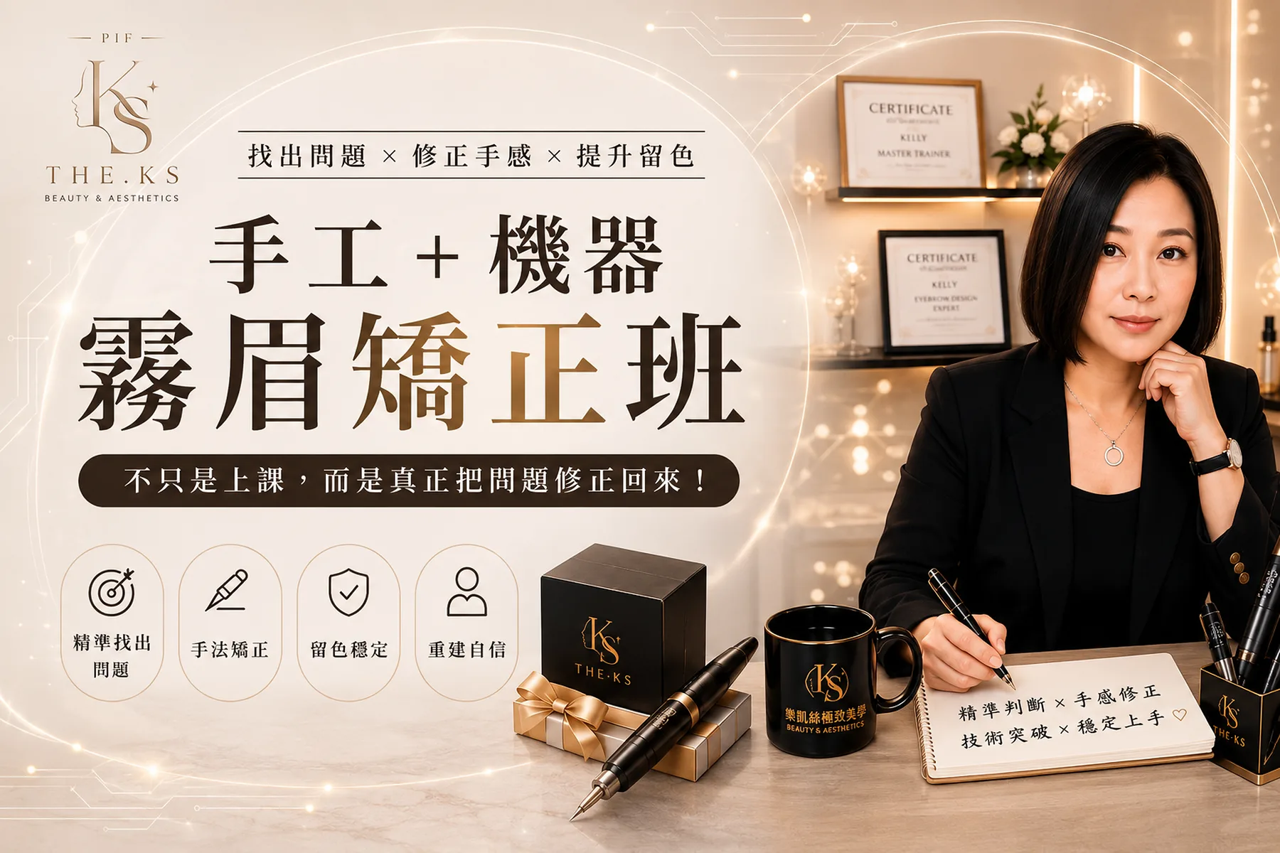 霧眉手法矯正斑別